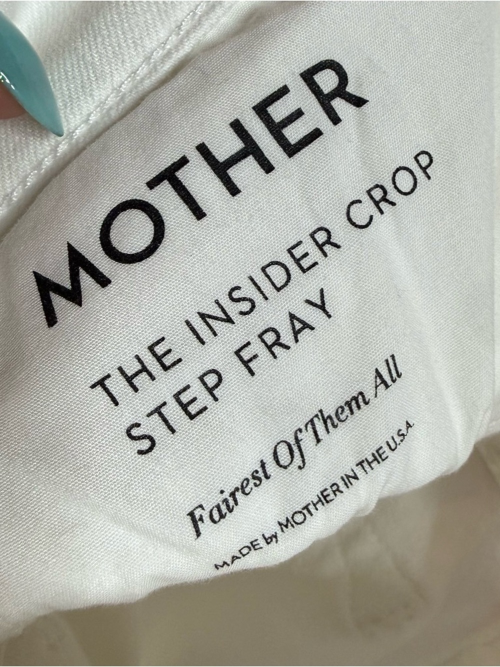 MOTHER White Cropped Ankle Jeans - Picture 5 of 5